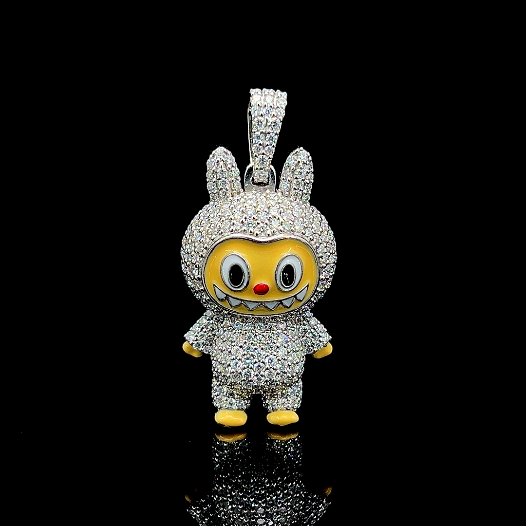 Iced Out Labubu Pendant – Fully Paved with Sparkling Stones