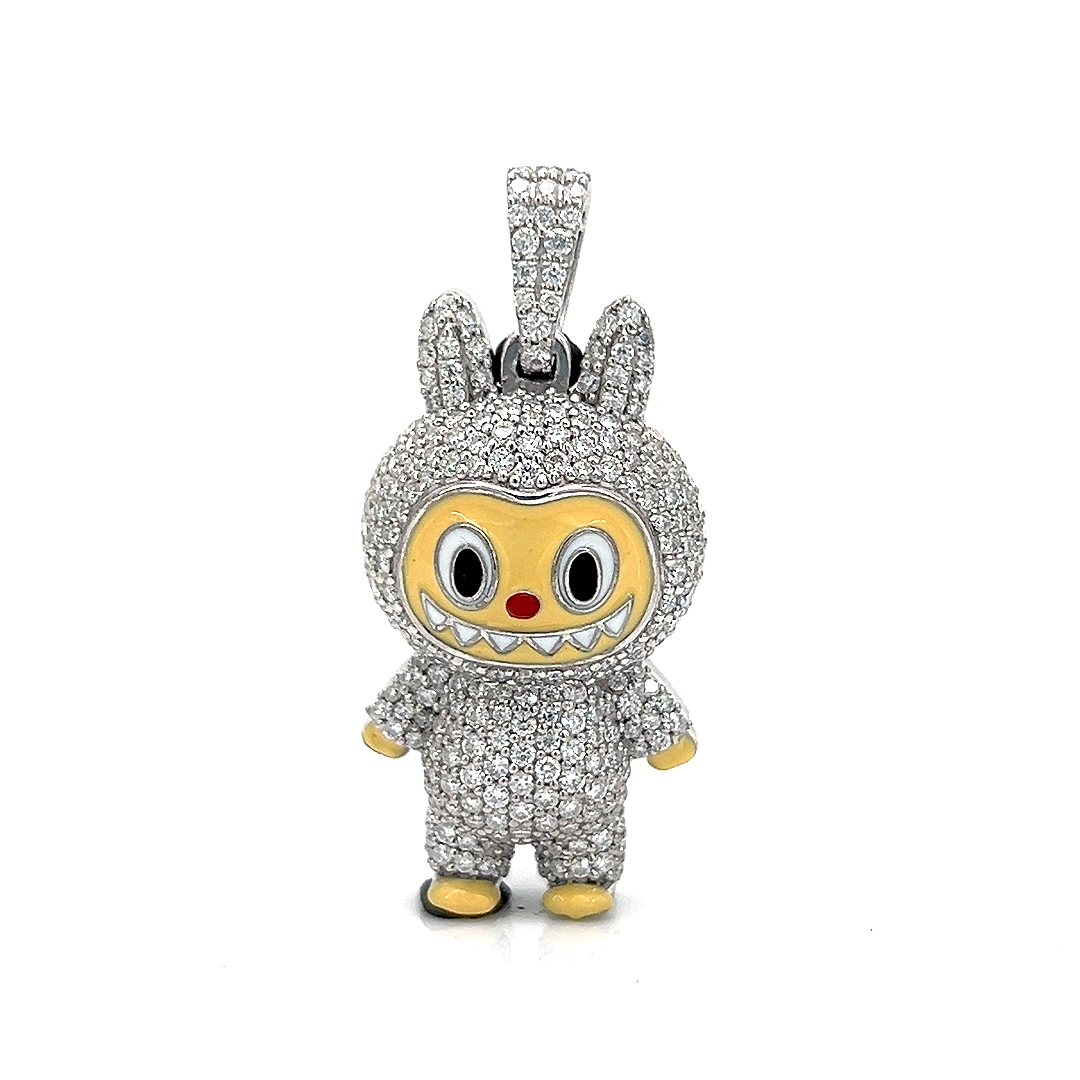 Iced Out Labubu Pendant – Fully Paved with Sparkling Stones